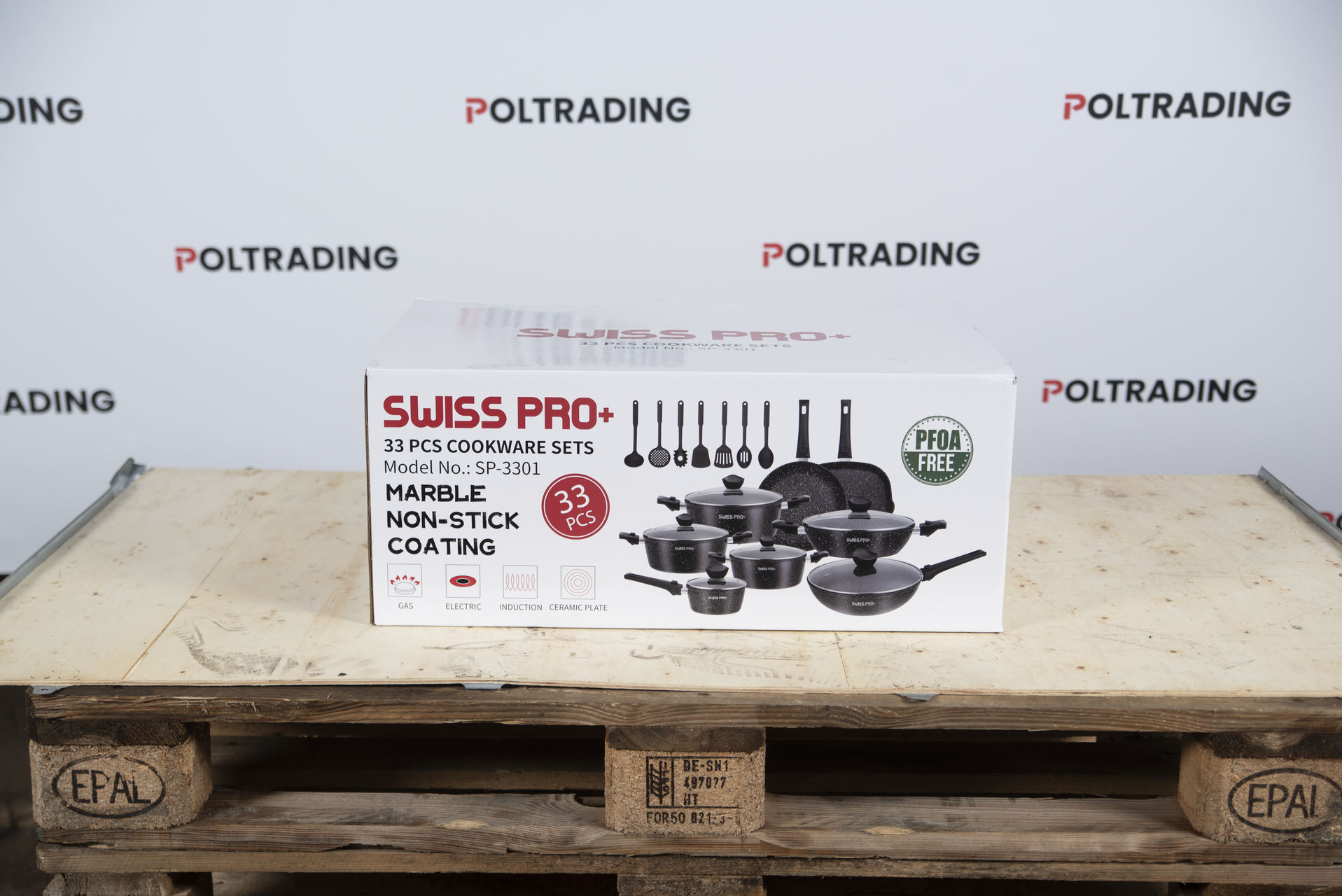 33-delige pannenset - Swiss Pro+ SP-3301