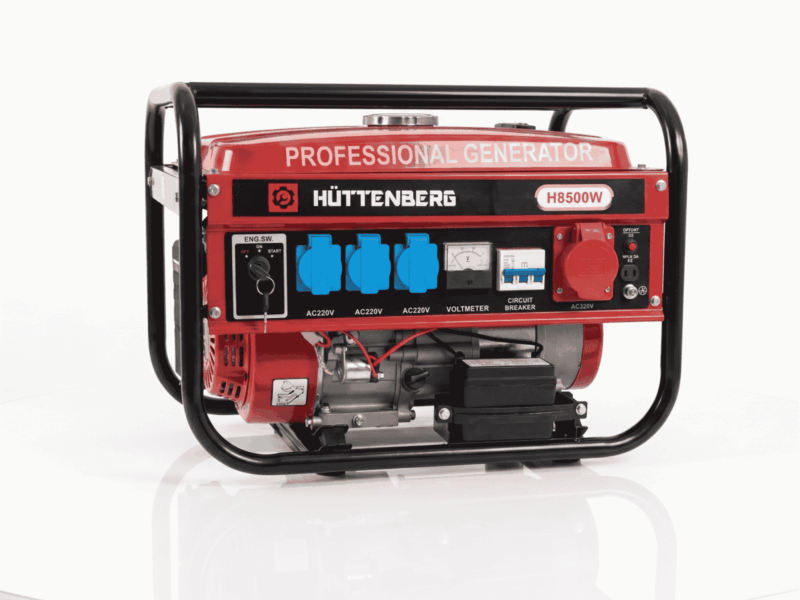 Benzine generator – Huttenberg key- en trekstart